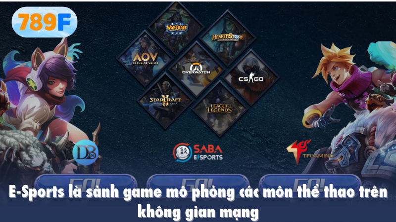 E-Sports là sảnh game mô phỏng các môn thể thao trên không gian mạng