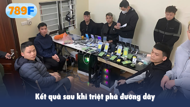 Kết quả sau khi triệt phá đường dây