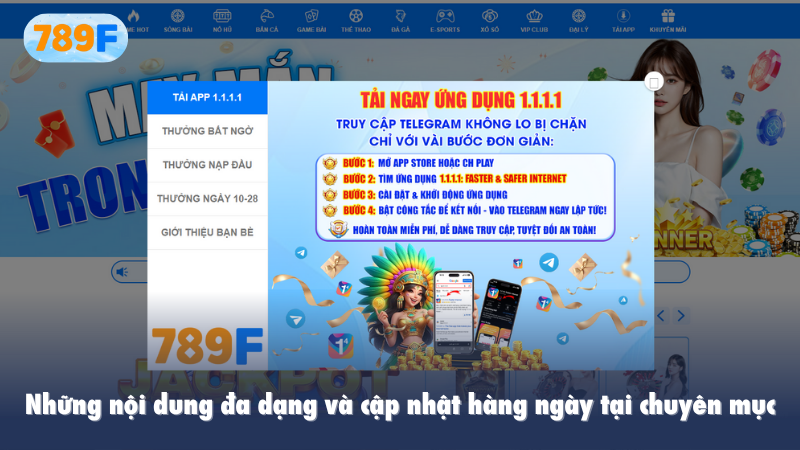 Những nội dung đa dạng và cập nhật hàng ngày tại chuyên mục